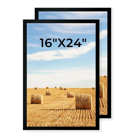 16X24 2/4pcs Photo Frame Set, Black Photo Frame, Set, Combination, Gallery Wall Photo Frame, Poster Frame Photo Frame, Collage Wall Decoration, Home Office Photo Frame Decoration Painting