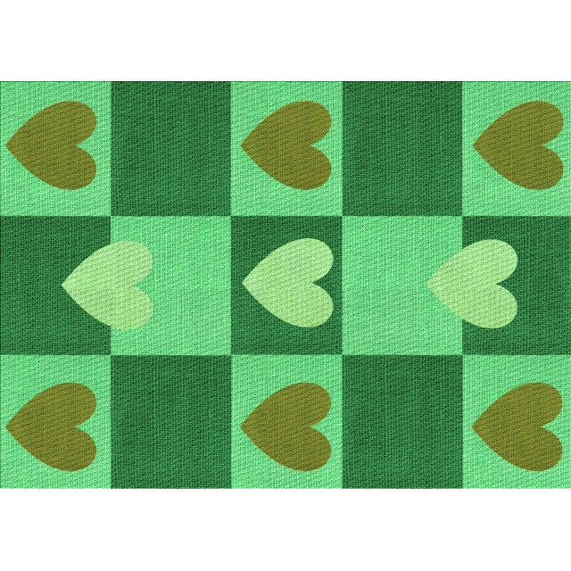 Ahgly Company Machine Washable Indoor Rectangle Transitional Forest Green Area Rugs, 2' x 3'