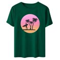 thumbnail image 4 of Birdeem Fashion Woman Print Round-Neck Short Sleeve T-Shirt Printing Loose Blouse Tops, 4 of 4