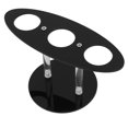 thumbnail image 1 of Ice Cream Cone Holder Ice Cream Display Rack Waffle Cone Holder Stand Hand Roll Sushi Display Stand Cupcake Cone Stand Ice Cream Cone Holder Stand Acrylic 3 Holes Hand Roll Sushi, 1 of 8