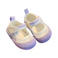 thumbnail image 1 of B91xZ Chaussures de Robe pour Tout-Petites Fille Fleur Fête Mariage Ballerines Fille Fleur, Violet 4.5, 1 of 5