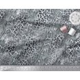 thumbnail image 3 of Soimoi Gray Rayon Fabric Leopard & Snake Animal Skin Decor Fabric Printed Yard 56 Inch Wide, 3 of 3