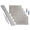 thumbnail image 1 of Fasade Traditional Style 1 Decorative Vinyl Backsplash Kit 15 sq ft Vintage Metal, 1 of 6