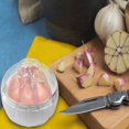 thumbnail image 4 of CHOK Onion Garlic Keeper Set  Clear Lid Reusable Refrigerator Food Shape Container Saver for Full Leftover Onion Garlic, 4 of 6