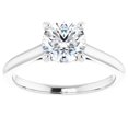 thumbnail image 1 of 1ct Round Diamond Solitaire 14k Rose & White Gold Engagement Ring, 1 of 4