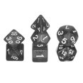 thumbnail image 1 of Polyhedral DND Dice Set, 7 Pcs DND Acrylic Dice for RPG Role Playing Table Games Tabletop Gaming Accessories, Transparent Black, 1 of 6