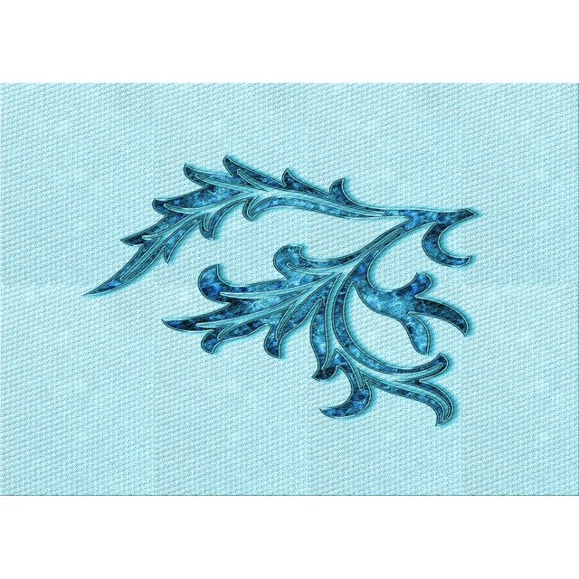 Ahgly Company Tapis d'Intérieur Rectangulaire Transitionnel Bleu Électrique Lavable à la Machine, 4 Pieds x 6 Pieds
