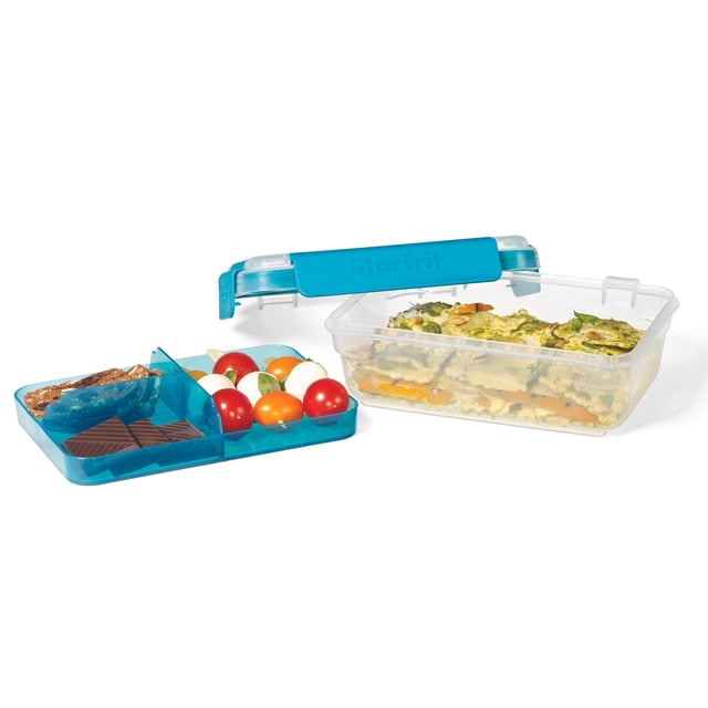 Starfrit Easy Lunch Leakproof Bento Container with Removable Divided Tray, BPA-Free, Capacity of 946 mL (32 oz)