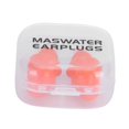 thumbnail image 3 of Bouchons d'Oreilles de Natation Imperméables, Bouchons d'Oreilles en Silicone Réutilisables Bouchons d'Oreilles de Natation Bouchons d'Oreilles pour la Natation à Réduction de Bruit pour la Natation la Douche, le Sommeil Orange+boîte, 3 of 8