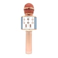 thumbnail image 1 of Graflsoa Portable Rose Gold Bluetooth Karaoke Microphone with LED Lights, Voice Change & Noise Reduction for Kids & Adults, Rechargeable Wireless Mic WS858L, 1 of 7
