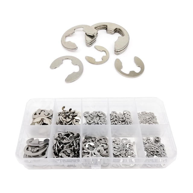 relayinert 580pieces Snap Circlip Retaining Ring - Secure And Reliable Clip For External Retaining Affordable silver 1Set