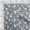 thumbnail image 1 of oneOone Georgette Viscose Fabric Triangle Geometric Print Fabric By Yard 42 Inch Wide, 1 of 5