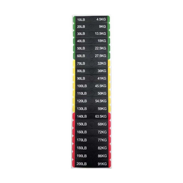 Lipstore Circuit Breaker Label Sticker Weight Number Stickers for Resistance Trainers 7cmx1.2cm