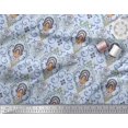 thumbnail image 3 of Soimoi Cotton Duck Fabric Floral & Ogee Damask Print Sewing Fabric Yard 42 Inch Wide, 3 of 4