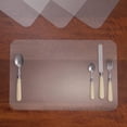 thumbnail image 5 of TIELUTT 8PC Double Fully Transparent Placemat Dining Room Table Set for 4 round Plate Mat Set 4 round Place Mats for Kitchen Table round Dining Table Set for 4 under 300 Place Mates for Tables Hot, 5 of 5