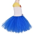 thumbnail image 1 of LEEy-world Robe de Demoiselle d'Honneur Fille Enfant Manches Volantées Imprimés de Fleurs Volants Été Plage Robe d'Été de Fête Robes Princess Robe, Blanc, 1 of 1