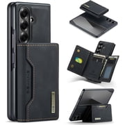Detachable Wallet Case for Samsung Galaxy Z Fold 7, Premium Leather Shockproof Protective Phone Case Magnetic Back Cover with 8-Slot Card Holder Wallet Stand