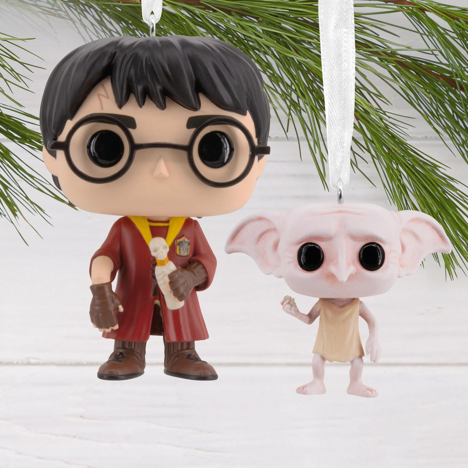 Décorations Hallmark de Noël (Harry Potter et Dobby, Funko POP!), ensemble de 2 décorations
