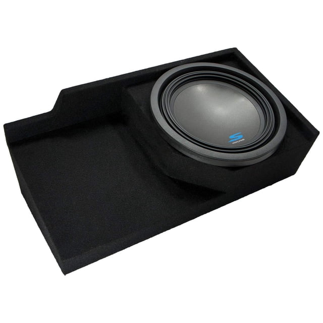 American Sound Connection - Compatible with 1988-1998 GMC Sierra Ext Cab Truck Alpine S-W12D4 Type S Car Audio Subwoofer Custom Single 12" Sub Box Enclosure Package