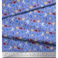 thumbnail image 3 of Soimoi Modal Satin Fabric Book,Magnifier & Telescope Education Theme Decor Fabric Printed Yard 42 Inch Wide, 3 of 3