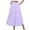 Purple, variant on Tumotour Summer Skirt For Women Casual Maxi Skirt A-Line Flowy Ruffle Tiered Elastic High Waist Beach Floral Long Skirts With Pockets