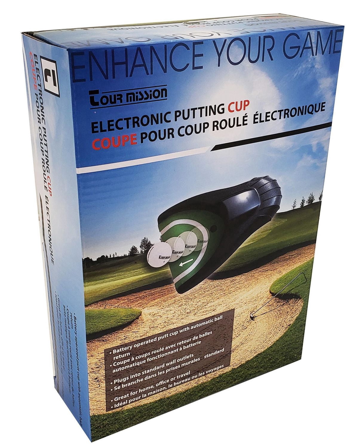 Electronic putting cup by Tour Mission