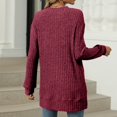 thumbnail image 4 of yoeyez Tunique en Tricot pour Femmes, Chandails à Manches Torsadées Patchwork, Col Ras du Cou Raglan, Chemises à Manches Longues, Hauts de Mode d'Automne 2024, Bourgogne m, 4 of 6