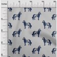 thumbnail image 1 of oneOone Cotton Poplin Fabric Horse Block Decor Fabric Printed BTY 42 Inch Wide, 1 of 4