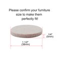 thumbnail image 2 of Unique Bargains Felt Furniture Pad Round 1 1/2' Anti-scratch Slip Resistant Desk Protector 30pcs, 2 of 7