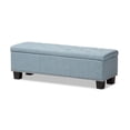 thumbnail image 1 of Banc de Rangement Hannah Bleu Pâle, 1 of 8