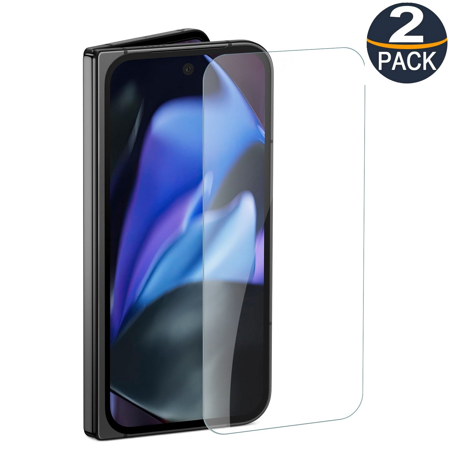 PST [2 Packs] Google Pixel 10 Pro Fold Screen Protector, Premium Tempered Glass Screen Protector with Case Friendly & Bubble Free