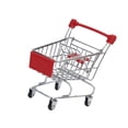 thumbnail image 2 of CIMAXIC Mini Shopping Carts Toy Shopping Trolley Toy Storage Container Toys Size M Red,5.71"X5.12"X3.74", 2 of 5