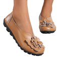 thumbnail image 3 of B91xZ Mocassins pour Femmes Bout Rond Talon Haut Bloc, Marron 7, 3 of 5