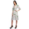 thumbnail image 4 of Moomaya Robe Imprimée Longueur Genou pour Femmes Grande Taille Vêtements Décontractés Tenue d'Été, 4 of 4