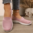 thumbnail image 4 of Mepaouo Chaussures Mocassins de Marche pour Femmes à Enfiler Légères à Bout Rond en Tricot Plates Espadrilles de Course Tennis, 4 of 8