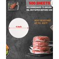 thumbnail image 2 of 500 Pcs Feuilles de Papier Parchemin pour Cuisson Rondes 4 Pouces, Moules à Gâteau Ronds Doublures en Papier Parchemin, Cercles de Papier Parchemin Antiadhésifs pour Cuisson, Moule à Cuisson pour Friteuse à Air Chaud Cuisson à la Vapeur Coupe à Pain Gâteau (Blanc-4 Pouces), 2 of 7