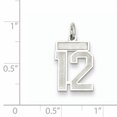 thumbnail image 2 of Pendentif Breloque en Argent Sterling 925 Numéro 12, 2 of 6