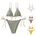 thumbnail image 1 of Neinkie Womens High Cut Thong Bikini Set Swimsuits Cami String Sexy Bathing Suit, 1 of 7