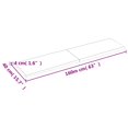 thumbnail image 2 of vidaXL Table Top Light Brown 160x40x(2-4)cm Treated Solid Wood Live Edge, 2 of 7