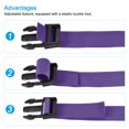 thumbnail image 4 of Unique Bargains 2.5m Suitcase Belts with Quick Release Buckle Luggage Straps, Purple, 4 of 5