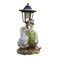 thumbnail image 2 of jinwen Garden Statue Solar Post Lamp Lawn Ornament for Spring Summer Decor Lifelike Duck, 2 of 9