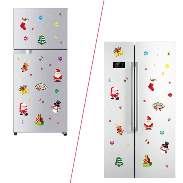 Xingzhi Christmas Static Sticker Fridge Window PVC Decal Home Office Shop Self-adhesive Decoration, Sign