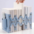 thumbnail image 2 of Qocolhg Deals of The Day! Retractable Book Stand With Brush Pot Bookshelf Integrated Desktop Storage Rack Student Baffle Book Clip Folding Fixed, Christmas Birthday Gifts, Home Essentials!, 2 of 6