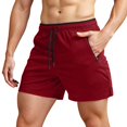 thumbnail image 1 of Men's Running Shorts with Zipper Pockets Gym Athletic Workout 5" Shorts for Men, 1 of 5