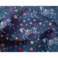 thumbnail image 4 of oneOone Silk Tabby Medium Blue Fabric Skull Sewing Material Print Fabric By The Yard 42 Inch Wide, 4 of 4