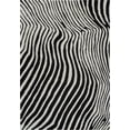 thumbnail image 2 of Rug Branch Domus Zebra Print Indoor Area Rug, Cream Black, Modern - Living Room, Bedroom, Dining Room, and Kitchen, 2 of 7