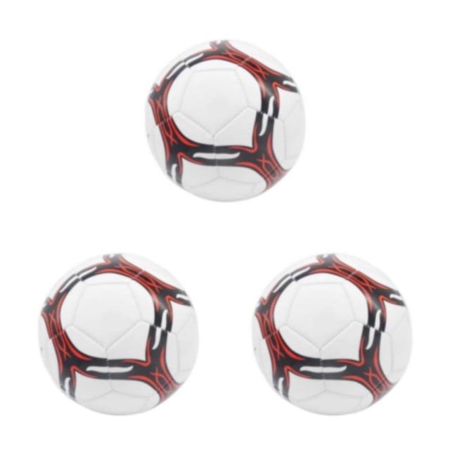 maskred PVC Durable Soccer Ball Official Size - Wide Range Of Applications Training Wear Resistant Portable Newest Soccer thicked white type 4 3Set