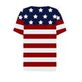 thumbnail image 5 of KIHOUT Women's Independence Day Printed T-Shirt Button Up Short Sleeved V-Neck Tops Navy M, 5 of 5