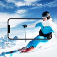 thumbnail image 2 of 3 Pack Screen Protector for iPhone 14 Pro with 3 Pack Camera Lens Tempered Glass Protector, 6.1 Inch HD Clear Tempered Glass Film 9H Hardness Scratch Resistent, No Air Bubbles, 2 of 6