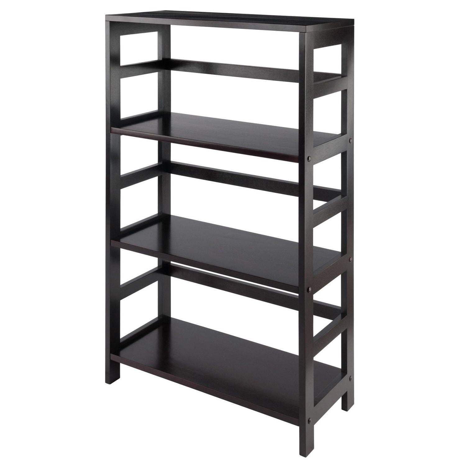 Winsome Capri 7pc Storage Shelf, Espresso/Beige Finish - 92851